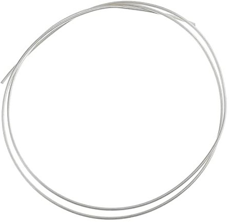 misppro Alambre de plata de ley 925 maciza con bisel redondo, calibre 18, 1 mm
