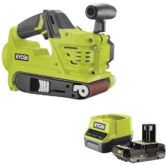 Pack RYOBI Ponceuse à bande R18BS-0-18V OnePlus - 75 mm - 1 batterie 2.0Ah - 1 chargeur rapide RC18120-120