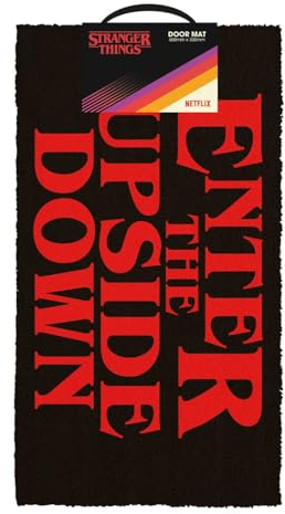 Pyramid International Stranger Things Fußmatte (Enter The Upside Down Design), Kokosfaser, Außen- und Innenfußmatte, 60 cm x 33 cm, offizieller Merchandise-Artikel