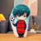 Gooyeh Blue Lock Kissen Binäre Anime Plüsch Puppe Rin Itoshi Anime Charakter Plüsch Spielzeug Sofa Auto Kissen Dekoration 45CM
