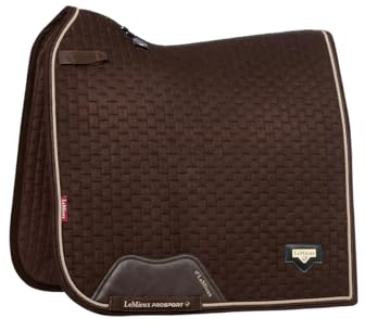 LeMieux Schabracke Puissance Suede Braun - Dressur Full/WB