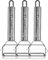 TURBO PRODUKTE Set of 3 Stainless Steel Peelers for Fruit and Vegetables - Forwards and Backwards with Pendulum Blade for Left- and Right-Handed Users - 3-in-1 Function