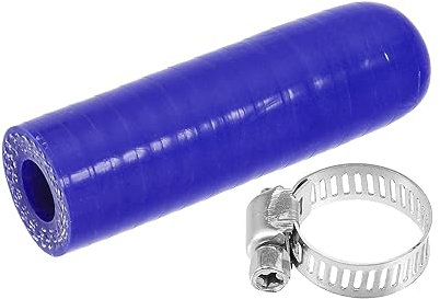 QUARKZMAN 1 Ensemble 10mm ID Silicone Liquide Refroidissements Bouchon w/Pince pour Liquide Refroidissements Chauffage Bleu