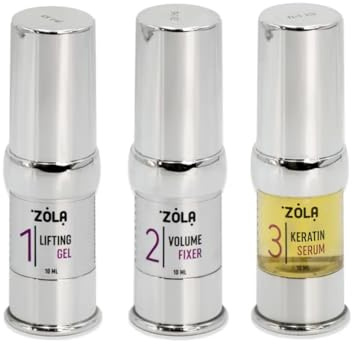 ZOLA Brow & Lash Laminiersystem 3x10 ml | 3-Schritt-System Nr. 1, 2 und 3, je 10 ml, für Lash und Brow Lamination