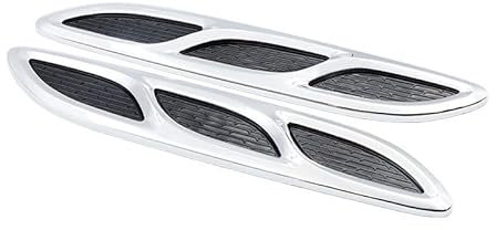 1 Paar Kfz-Aufkleber für Lüftungsschlitze für Holden Astra Barina Caprice Captiva Combo Commodore, Air Flow Fender Seite Cover Lufteinlass Gitter Vent Dekoration Aufkleber Auto-tuning,B