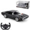 Con licenza ufficiale RC 1970 Dodge Charger RT, scala 1:16, telecomando con effetti sonori, luci LED, sospensioni indipendenti, interno dettagliato, nero