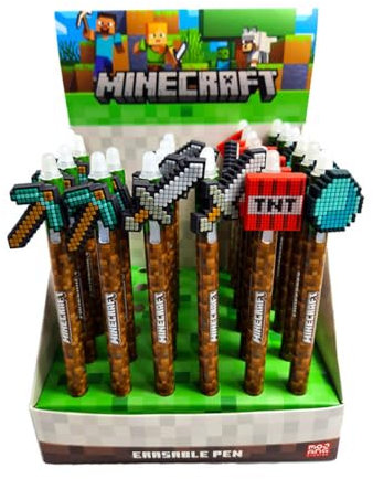 Erasable Pen with PVC Topper - Minecraft Tools