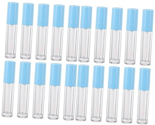 minkissy 20 Stk Flasche Lipgloss kosmetikbehälter cosmetic container Nachfüllbare Lippenöl-Probeflasche nachfüllbare Lipglossbehälter klarer Lipgloss Mini-Lippenbalsam Lippenbalsam-Tuben
