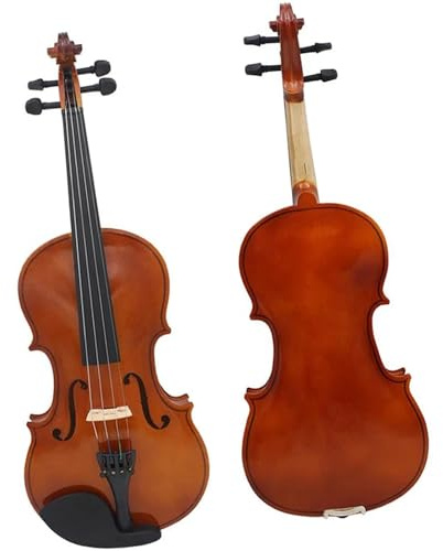 Violine 1/8 1/4 1/2 3/4 4/4 Akustische Violine Massivholz Violine Geige Mit Bogen Anfänger Instrument(1/2)