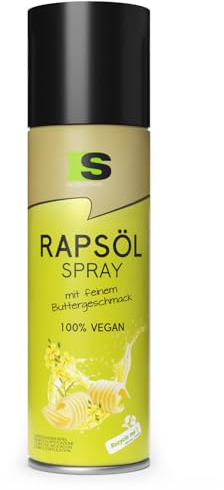 Spraytive 1 x 400 ml Rapsöl-Spray mit feinem Buttergeschmack – ideal zum Kochen, Backen, für Salate sowie als Airfryer-, Grill- und Heißluftfritteusen-Spray - 100% VEGAN & kalorienbewusst genießen