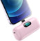 Small Power Bank Portable Charger for iPhone,Upgraded 5000mAh PD Fast Charging Battery Pack,Mini Plug-in Backup Charger Compatible with iPhone 14/14 Pro Max/13/13 Pro/12 Pro/11/XR/X/8/7/6 etc-Pink