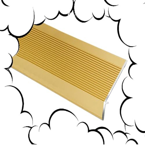 BGBZHMMEE Bande De Transition Sol, Bande De Seuil en Aluminium, Profil De Transition, pour Portes, Carrelage, Planches Stratifiées, Garniture De Tapis ﻿(Gold)