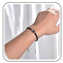 Yheakne Bracelet Vintage Noir Chat Bracelet Corde Tressee Chat Bracelet Corde Noir Impermeable Bracelet Corde Tressee Chaine Main Bijoux Pour Femmes