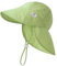 RoxNvm Gorro Filtro UV Bebe, Gorros Proteccion UV Bebe Algodón, Ajustable Gorro Bebe UPF 50, Protección Cuello Verano Chapeu Criança UV para 6 Meses-2 Año (Verde)