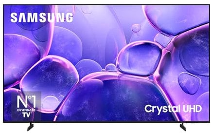 SAMSUNG TV 65 Pouces Crystal UHD U8075F 4K Smart TV, Couleurs Incroyables avec Crystal Processor 4K, Écoutez Tous Les Haut-parleurs avec Q-Symphony, Données protégées par Knox Security et Gaming Hub