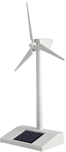 Teaching Tools Decorative Items - 14x9x26cm Desktop Wind Mill | Solar Energy Windmill Toyadores For Living Room, School, Outdoor, Patio, CE