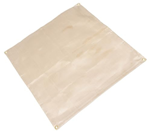 jojofuny Feuerfeste Grillunterlage aus Glasfaser 50X50cm Hitzebeständige Isolierdecke für Outdoor Grillen Schützendes Grillschutztuch zum Brandschutz und Hitzeschutz