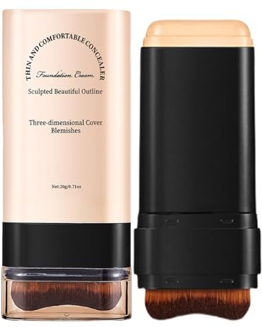 Concealer Stick, Stick Foundation Makeup Vollflächige, natürliche | Light Finish Makeup Revolution Foundation Stick für Nase, Stirn, Wangenhöhlen, und Schlüsselbein