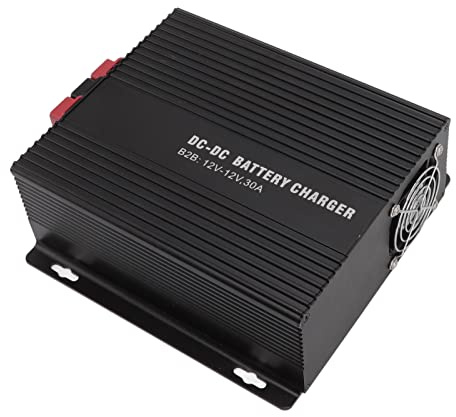 Riuulity Hochwertiges DC-zu-DC-Batterieladegerät, Solarregler, 12 V, 30 A, für Auto-/Wohnmobil-Abenteuer (B2B1230)