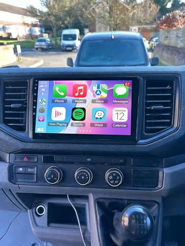 10 Inch Android 14 Car Stereo for VW Crafter 2017-2021, 2 Din Car Radio Head Unit w/Wireless CarPlay Android Auto, 2GB RAM 64GB ROM GPS Touchscreen WIFI Bluetooth FM RDS SWC Backup Camera