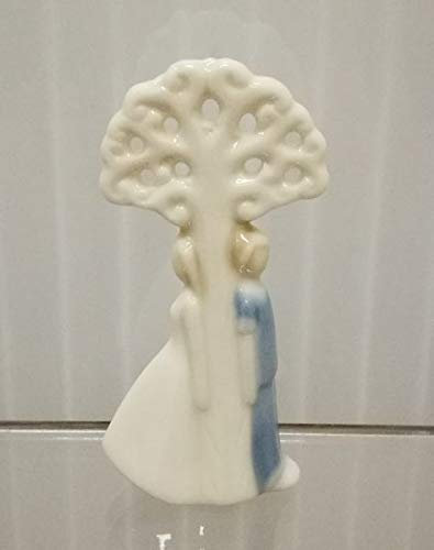 Coppia sposi porcellana con albero della vita da 7 cm BOMBONIERA