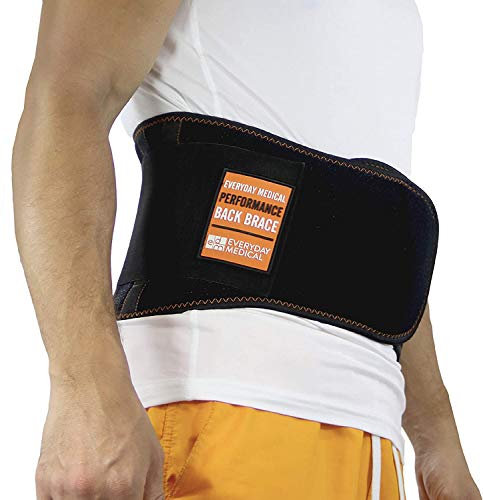 EVERYDAY MEDICAL Rückenbandage mit Stützstreben bei Rückenschmerzen & als Arbeitsschutz | Als Rückengurt, Rückenstützgürtel, Wirbelsäulen Stütze, Rückenbandage Lendenwirbel, Rückengürtel & Beckengurt
