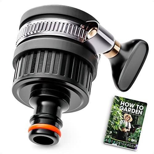 BFG 4V-69D2-8YQC Garden Hose Tap Connector, Black, 22 – 24 mm