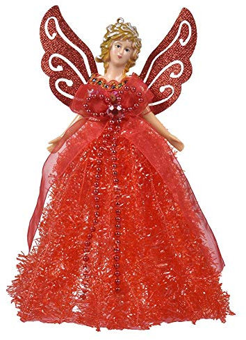 Clevoers Tree Top Angel，Christmas Tree Topper Fairy Angel House Decoration Ornament，22cm conventional ordinary