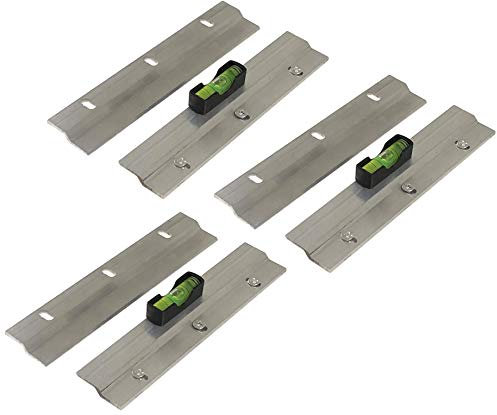 Taskar (3 Pack) Heavy Duty Picture & Mirror Hanger Z Bar 150mm 6 + Easy Level