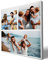 wandmotiv24 Leinwandbild 260 g/m ² - Foto-Collage mit 3 Fotos - Fotogeschenk - Geschenk für Freunde und Familie - Kunstdruck quadratisch 50x50cm (BxH) - M0002