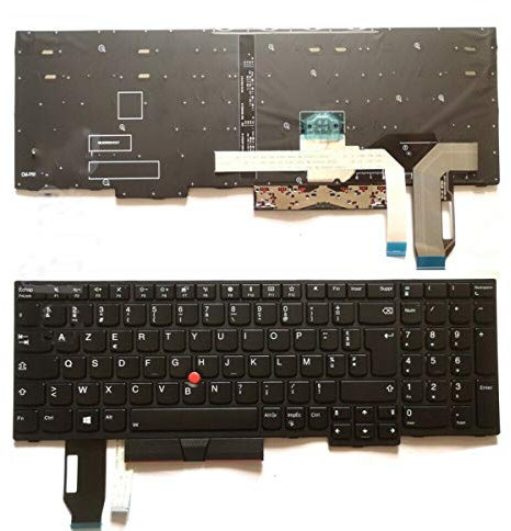WJY Tastiera francese AZERTY per Lenovo Thinkpad E580 E585 L580 L590 PC portatile Laptop Replacement Keyboard Keyboard with backlight