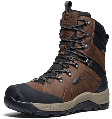 KEEN Men's Revel 4 High Polar Insulated Waterproof Snow Boot, Canteen/Black, 10.5 US