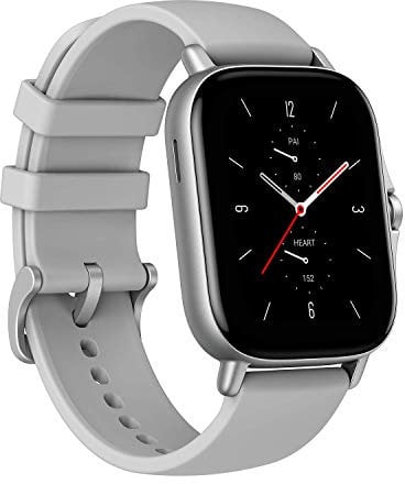 Amazfit GTS 2 Smartwatch Fitness Watch with Sleep, Stress, Heart Rate, SpO2 Monitor, Sports Watch with 90 Sports Modes, 5 ATM Waterproof, Music Control, Blutooth Phone Call, Grey