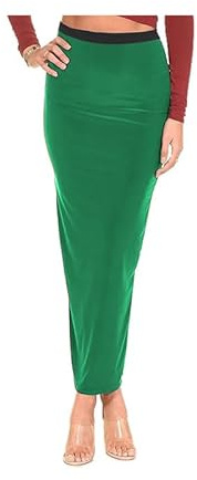 R&N FASHIONS - Womens Ladies High Elasticated Waisted Gypsy Stretchy Bodycon Long Maxi Skirt Party Club Night Out Maxi Long Pencil Skirts