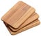 Kesper Lot de 3 planches à petit-déjeuner en acacia 23 x 15 x 1 cm