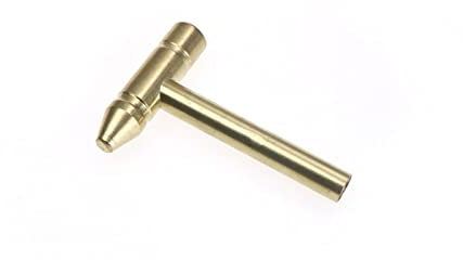 FHYTGBS Messinghammer- Kleiner runder Hammer Kupferhammer einen multifunktionalen Nagelhammer- Schraubendreher mit Goldener Farbe Flaschenöffner-Hammer