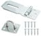 SZXMDKH Door Padlock Hasp, 3 Inch Stainless Steel Hasp and Staple Shed Lock Latch Heavy Duty Gate Security for Window Cabinet Pet Cage Crate,Silver