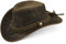 Black Forest Fox® Texas Unisex Western Reiten Cowboy Leder Hut (Old Green, M)