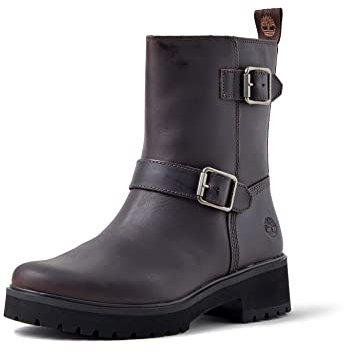 Timberland Carnaby Cool Biker Boot, Stivale alla Caviglia Donna, Soil, 38.5 EU