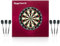 Kings Dart Dart-Set Professional | Dart-Komplettset: Profi-Dartscheibe (WDF Standard), 6X Steeldarts mit Messing Barrel, Dart-Surround | Sisalborsten, 0,7 mm Spider-Feldbegrenzung