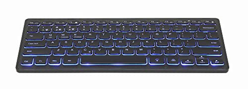 Gembird kabellose Slimline Tastatur mit Bluetooth Technologie, KB-BTRGB-01-DE