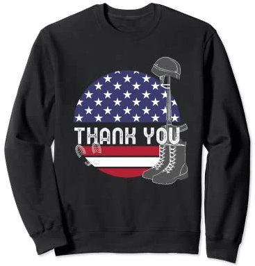 Memorial Day Shirt Flag Military Boots Dog Tags 4. Juli Sweatshirt