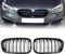 DOCAS Kühlergrill für 1er F20 F21 2015-2019 Nieren Doppelsteg Sport Glanz Schwarz