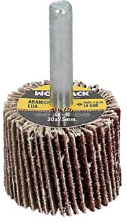 WOLFPACK LINEA PROFESIONAL Abanico Lija Grano 40 Medida Ø 30 x 25 mm.