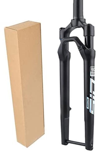 ZECHAO 700c Suspension Fork Bicycle Front,Pneumatic Shock Absorption 1-1/2 Aluminum Alloy Disc Brake 12 * 100mm Thru Axle Shoulder Control Fork Accessories