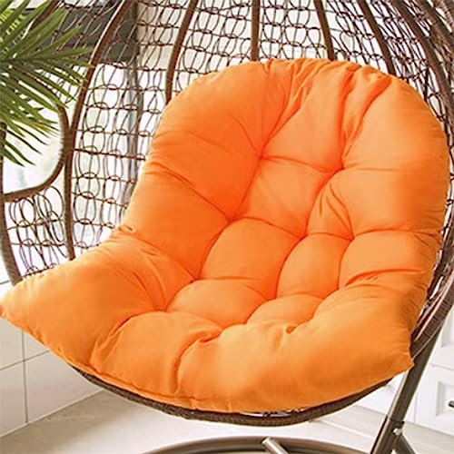 JoboJi Cuatro Estaciones/Cesta Colgante/Swing/Cojín del Asiento/Super Soft/Thicken/Corduroy/Chair Pad/Cushions/with Ties/Chair Cushion/for/Patio Chair/Lounge Chair,Naranja,100 * 80 * 18