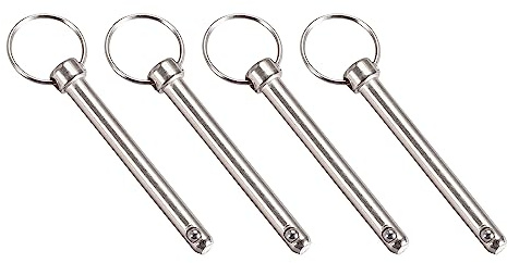 METALLIXITY 4Stk Schnell Freigabe Pins 8mmx72mm Kohlenstoff Stahl | Ziehen Pin, Für Schiffbau Schiffsausrüstungen Boot Oben