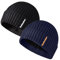 JFAN Cappello Uomo Invernale in Maglia Berretto Invernale Uomo con Bordi Arrotolati Cappello Lana Moda Beanie Hat per Uomo e Donna，Nero + Marina Taglia Unica