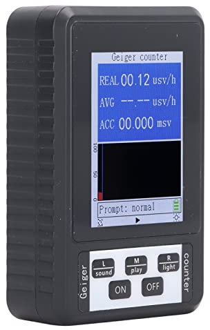 Geigerzähler Nuklearstrahlungsdetektor, Digitales Geigerzähler Strahlungsdosimeter, Tragbares Tragbares Beta Gamma Röntgentestgerät mit LCD Großbildschirm