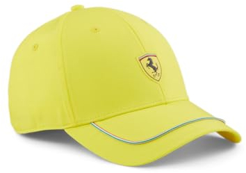 PUMA Unisex Ferrari Race Baseball Cap Hut, gelb, Einheitsgröße